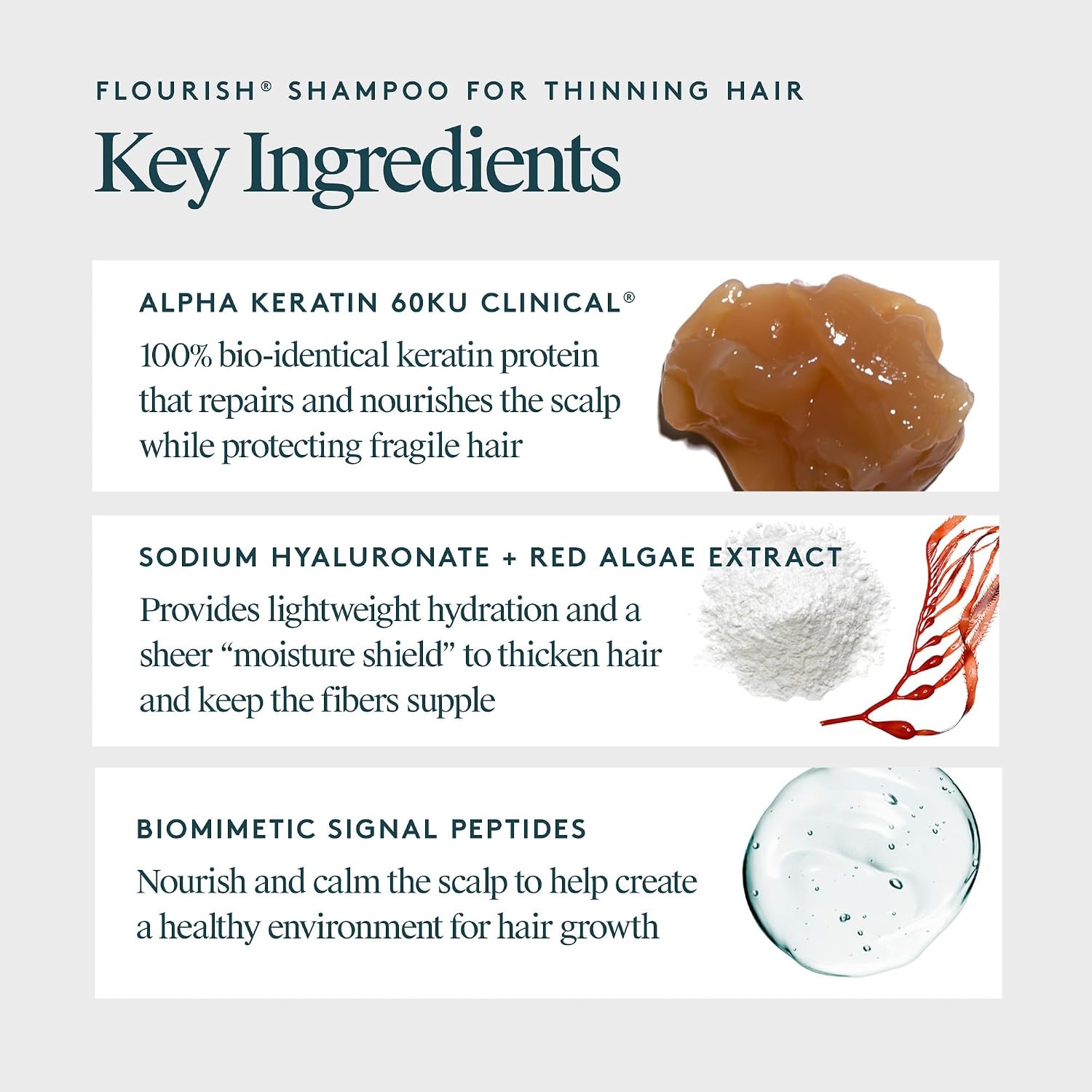 image:imageVIRTUE Flourish Sulfate Free Shampoo for Thinning Hair Volumizing Hair Growth Product Detoxifies and Repairs Color SafeTravel Size