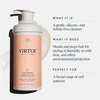 image:imageVIRTUE Curl Sulfate Free Shampoo with Jojoba Oil Hydrates Nourishes amp Repairs Curly Hair with Frizz Control Color Safe17 Fl Oz Pack of 1