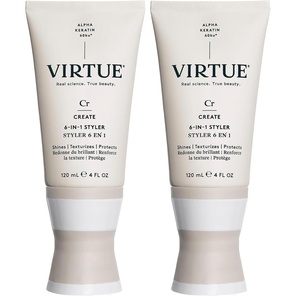 image:imageVirtue 6in1 Hair Styler Styling Cream with Heat Protection Safe for All Hair Types Color Safe4 Fl Oz Pack of 2